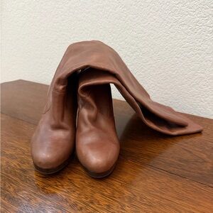 BCBG Brown Over the Knee Boots